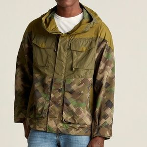 NWT White Mountaineering Jacket Khaki Green Hooded Parka